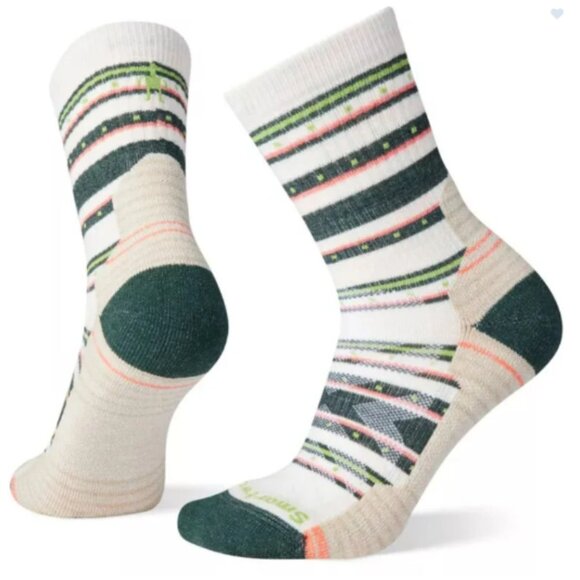 Smartwool Women's Small Hike Light Cushion Stitch Stripe Mid Crew Socks NWT - Picture 5 of 6